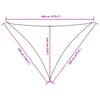vidaXL Triangular Oxford Fabric Sail Shade, 5 x 7 x 7 m, White - Image 25 of 27