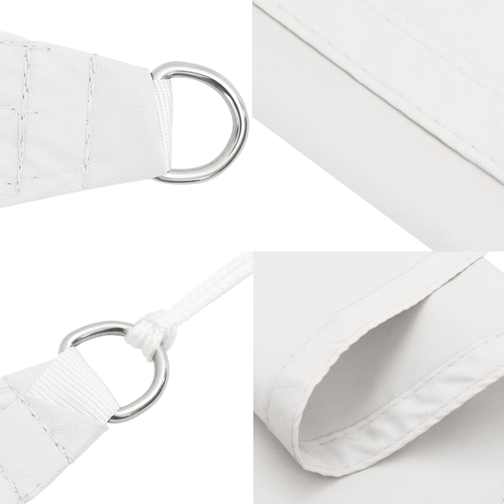 Parasole a Vela Oxford Triangolare 5×6×6 m Bianco - Image 20 of 76