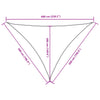 Parasole a Vela Oxford Triangolare 5×6×6 m Bianco - Image 32 of 76