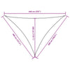 vidaXL Vela de Sombra Triangular de Tela Oxford 4 x 5 x 6,4 m Azul - Image 43 of 45