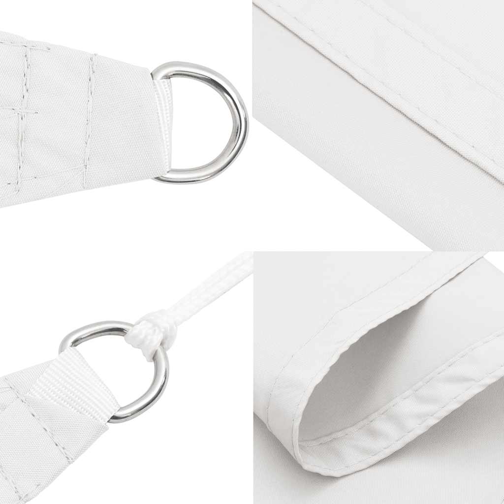 vidaXL Triangular Oxford Fabric Shade Sail 6x6x6 m Beige - Image 13 of 25