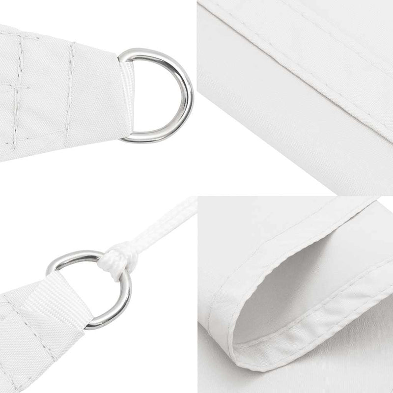 vidaXL Triangular Oxford Fabric Shade Sail 6x6x6 m Beige - Image 13 of 25