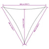 vidaXL Triangular Oxford Fabric Shade Sail 6x6x6 m Beige - Image 24 of 25