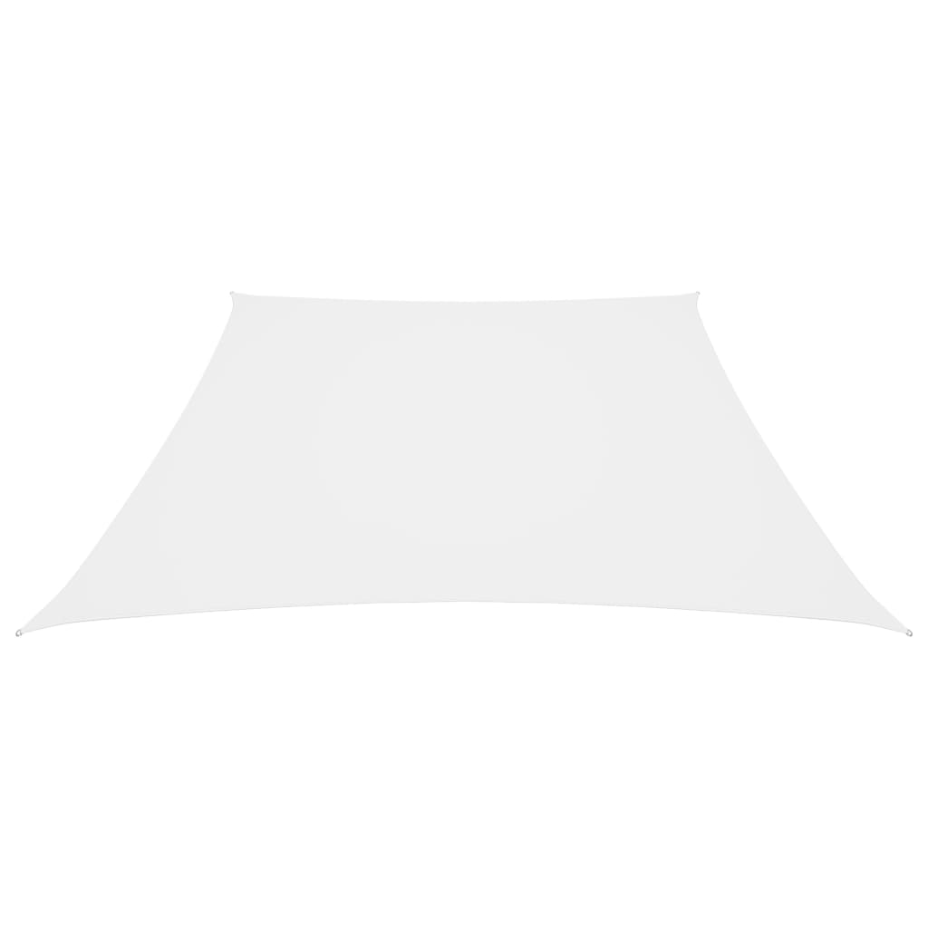 vidaXL Toldo vela Trapezoidal Tejido Oxford con recubrimiento de PU 3/5x4 m Blanco - Image 1 of 4