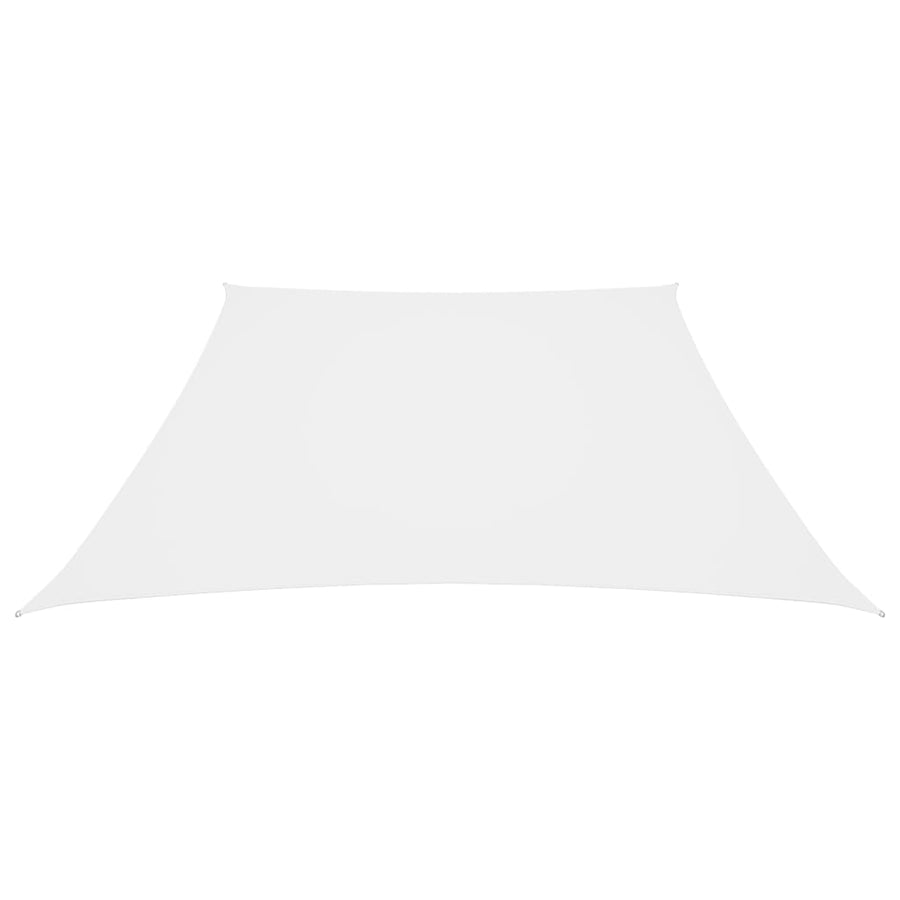 Parasole a Vela Trapezio Tessuto Oxford PU 3/5x4 m Bianco - immagine 1 | SolPatio