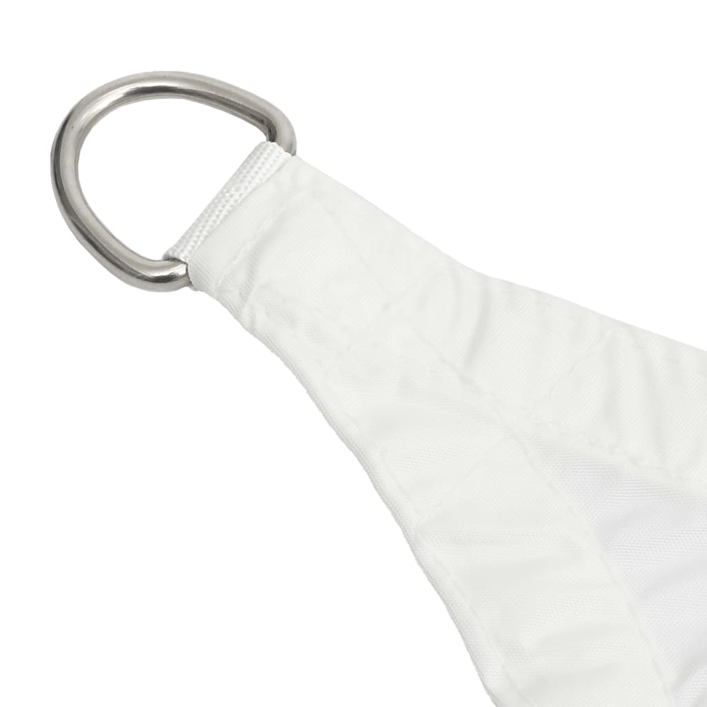 vidaXL Toldo vela Trapezoidal Tejido Oxford con recubrimiento de PU 3/5x4 m Blanco - Image 3 of 4