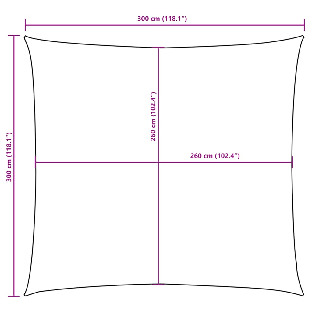 vidaXL Square Sun Shade Sail, Oxford Fabric, 3x3 m, Terracotta - Image 35 of 36