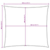 vidaXL Square Sun Shade Sail, Oxford Fabric, 3x3 m, Terracotta - Image 33 of 36