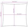Toldo vela cuadrado vidaXL en tejido Oxford 7 x 7 m Terracota - Image 18 of 18