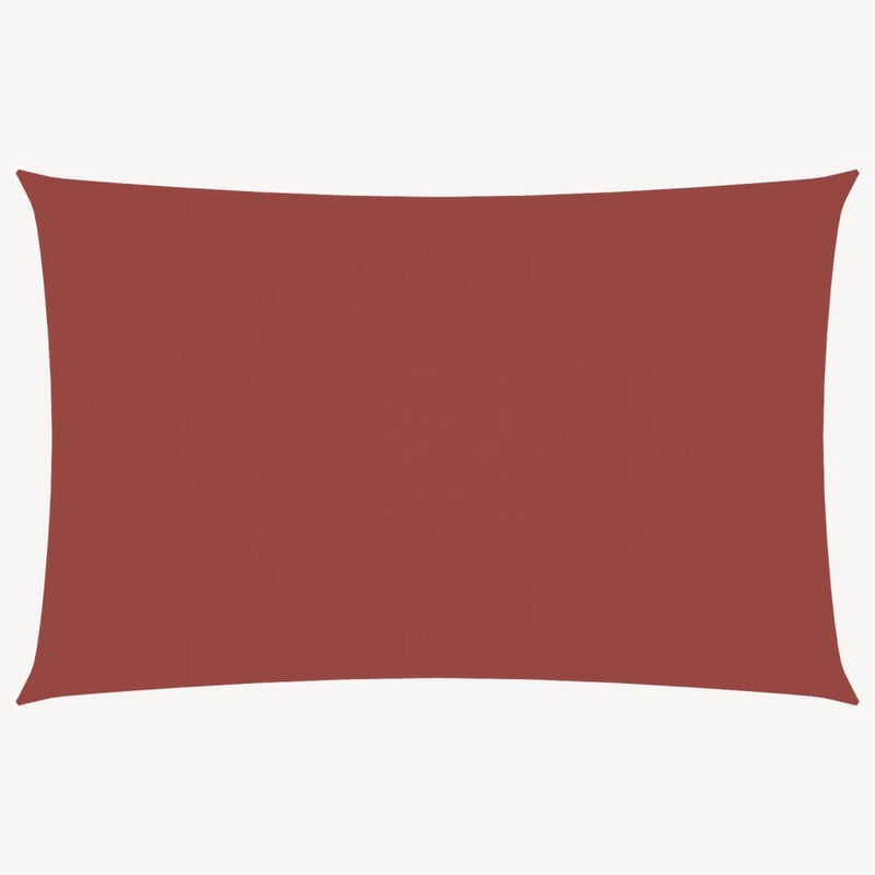 vidaXL Oxford Fabric Rectangular Sun Shade Sail 2.5x4.5m Terracotta - Image 4 of 27