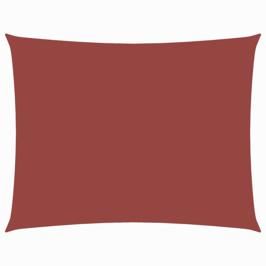 vidaXL Rectangular Sail Shade, PU-Coated Oxford Fabric, 6 x 7 m, Terracotta - Image 2 of 9
