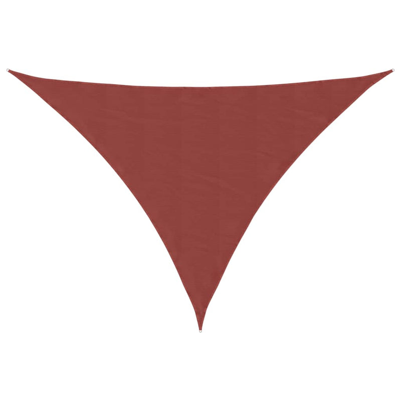 vidaXL Toldo de Vela Triangular de Tela Oxford 3x4x5 m Terracota - Image 8 of 36