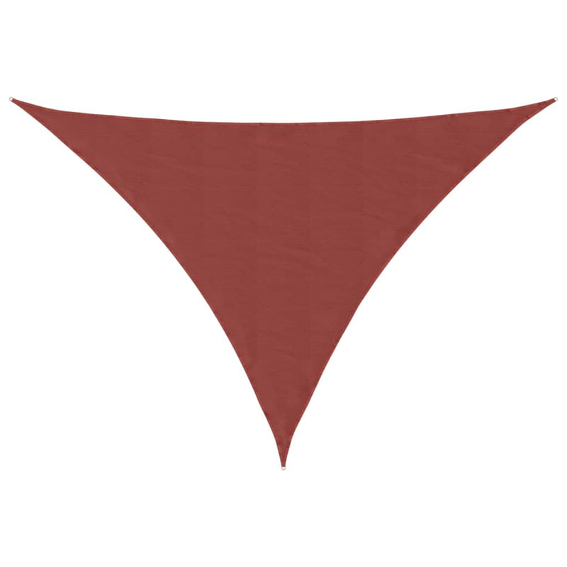 vidaXL Toldo de Vela Triangular de Tela Oxford 3x4x5 m Terracota - Image 5 of 36