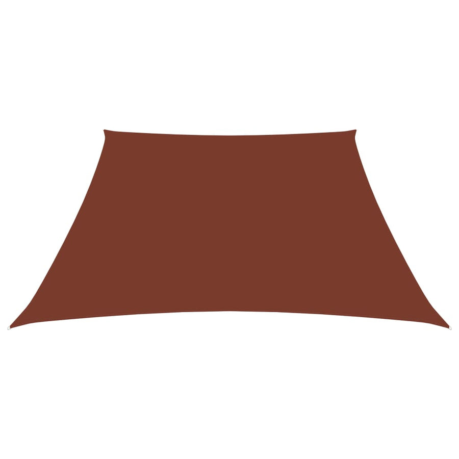 Parasole a Vela in Tela Oxford a Trapezio 2/4x3 m Terracotta - immagine 1 | SolPatio