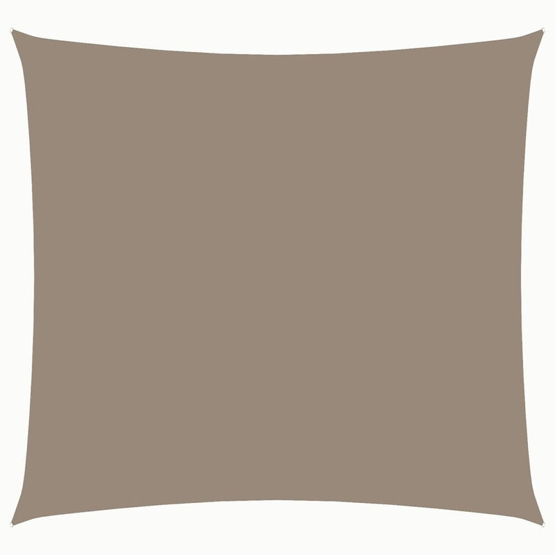 vidaXL Square Sun Shade Sail, PU Coated Oxford Fabric, 3.6x3.6 m, Taupe - Image 4 of 18