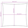 vidaXL Square Sun Shade Sail, PU Coated Oxford Fabric, 3.6x3.6 m, Taupe - Image 17 of 18