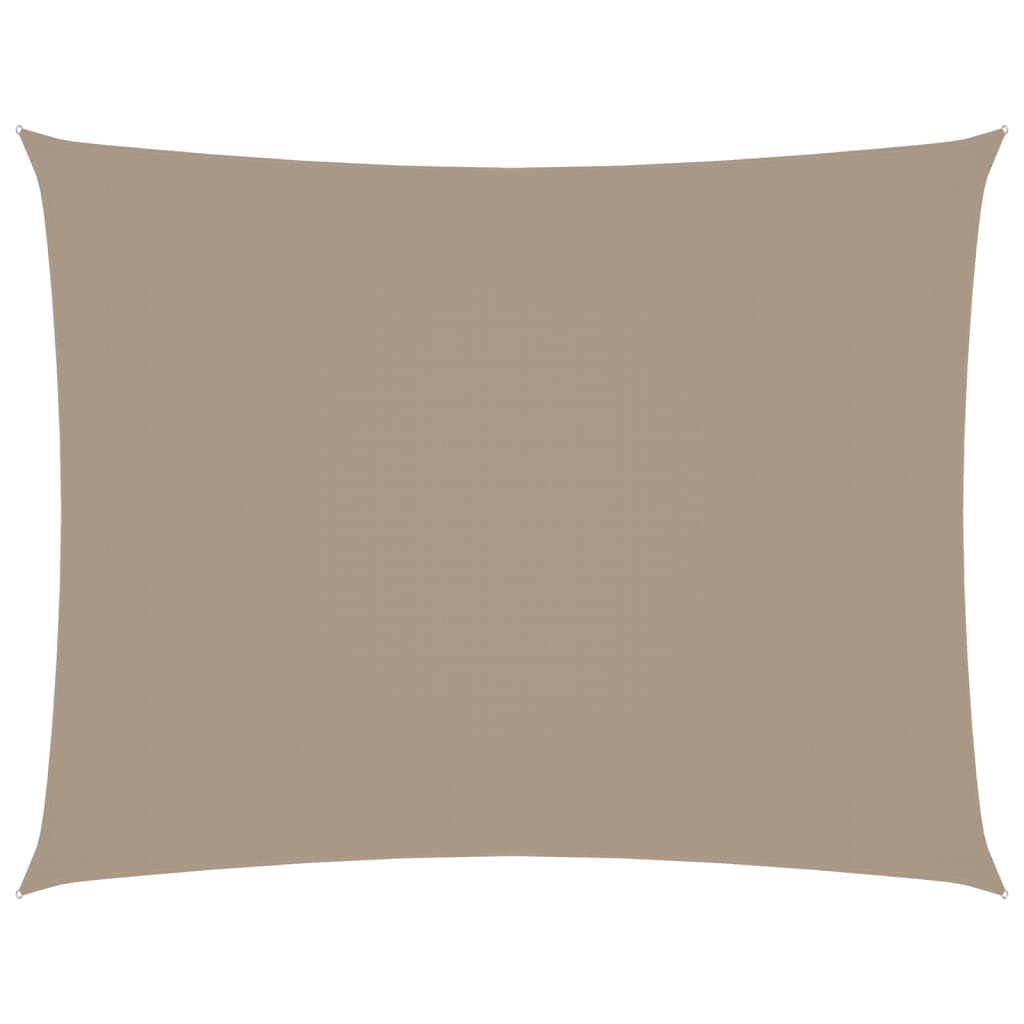 vidaXL Toldo Vela Rectangular de Tejido Oxford Recubierto de PU 2 x 3,5 m Taupe - Image 10 of 44