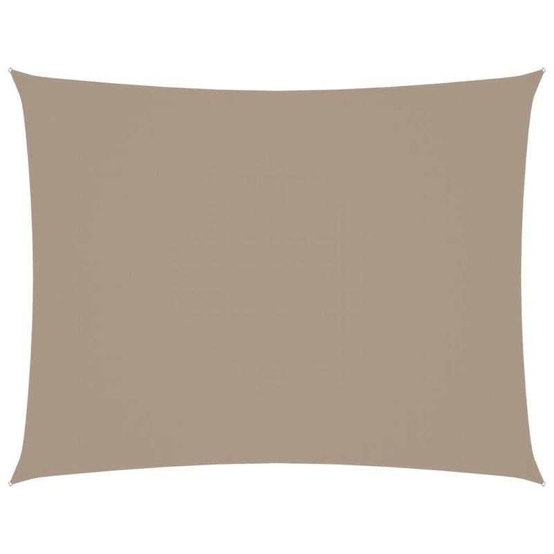 vidaXL Toldo Vela Rectangular de Tejido Oxford Recubierto de PU 2 x 3,5 m Taupe - Image 10 of 44