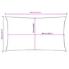 vidaXL Parasole a Vela Oxford Rettangolare 2x4,5 m Talpa - Image 99 of 108
