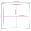 vidaXL Parasole a Vela Oxford Rettangolare 2x4,5 m Talpa - Image 103 of 108