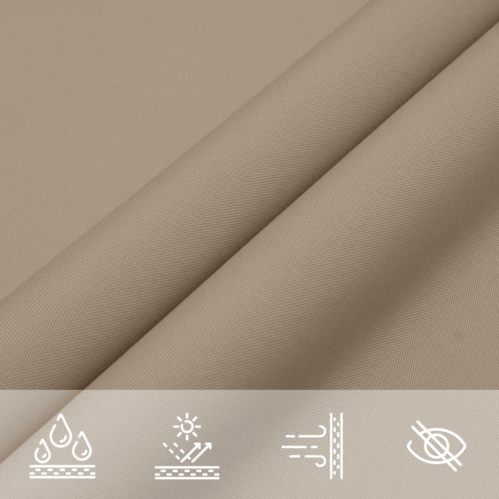 Parasole a Vela Oxford Rettangolare Tessuto PU 2,5×4,5 m Talpa - Image 17 of 36