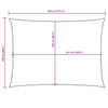 Parasole a Vela Oxford Rettangolare Tessuto PU 2,5×4,5 m Talpa - Image 23 of 36