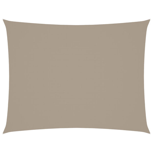 Parasole a Vela in Tessuto Oxford 3 x 4,5 m Grigio Talpa - immagine 2 | SolPatio