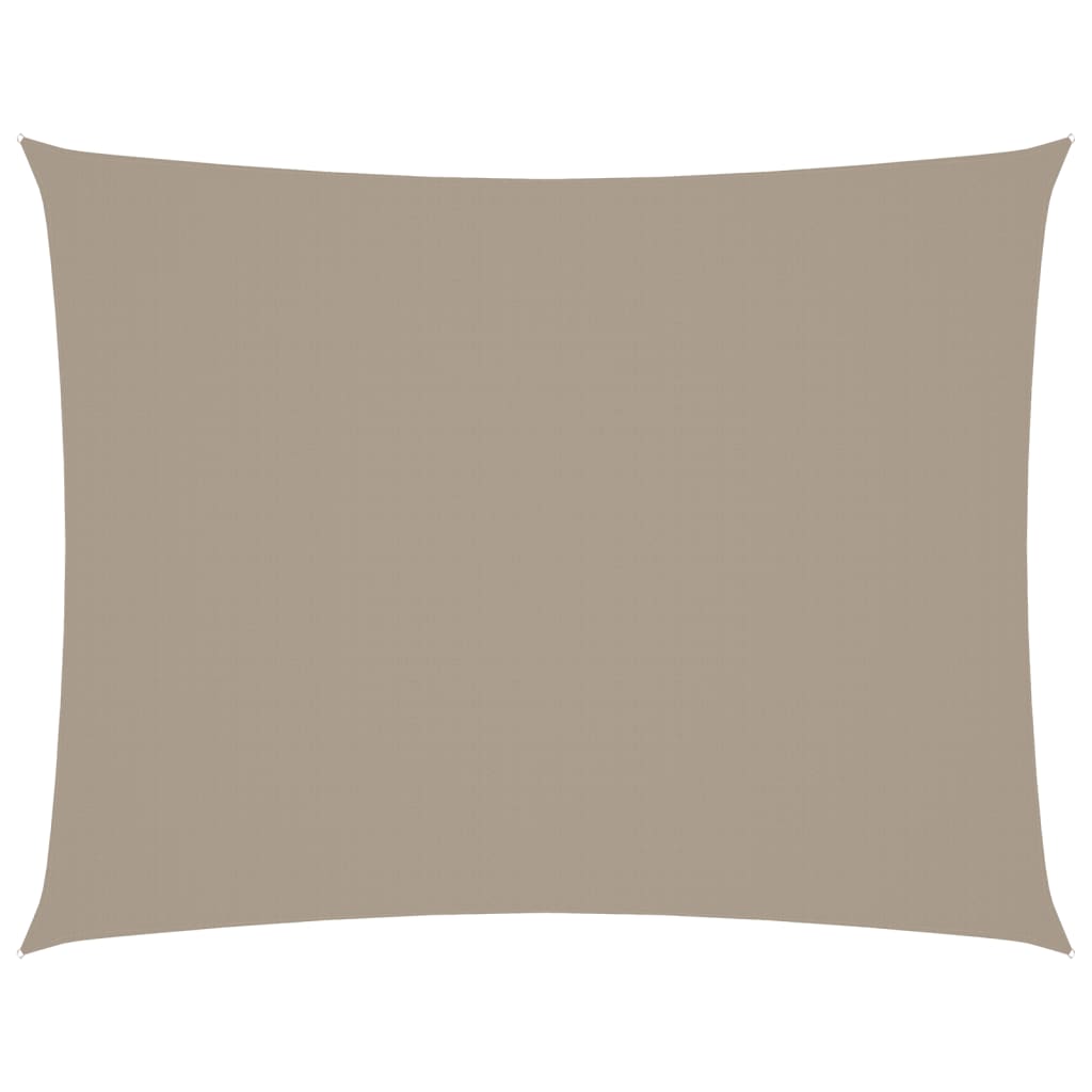 vidaXL Toldo Vela Rectangular de Tejido Oxford Recubierto de PU 2 x 3,5 m Taupe - Image 6 of 44