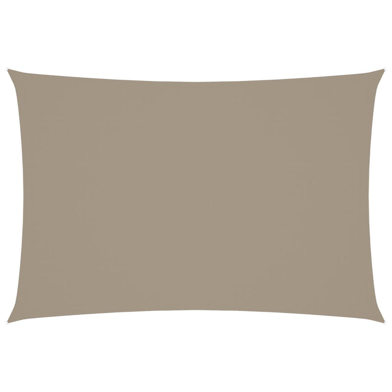 vidaXL Toldo Vela Rectangular de Tejido Oxford Recubierto de PU 2 x 3,5 m Taupe - Image 7 of 44