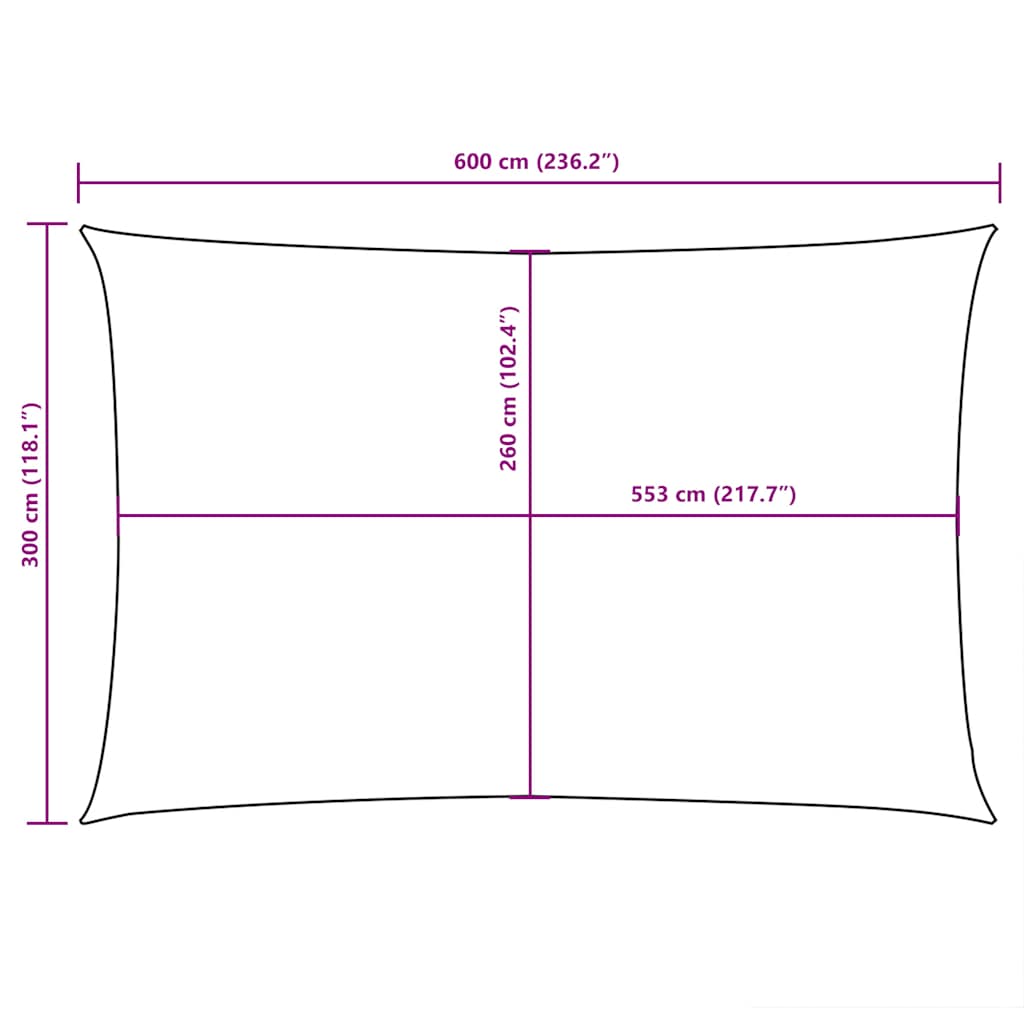 vidaXL Rectangular Oxford Fabric Sail Shade 2.5x3 m White - Image 87 of 90