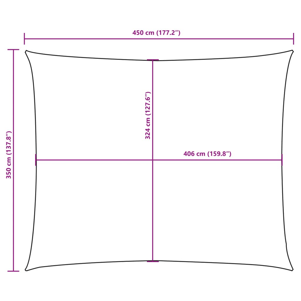 Parasole a Vela in Tessuto Oxford 3,5×4,5 m Talpa - Image 24 of 36
