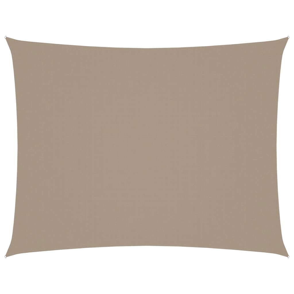 vidaXL Taupe Oxford Fabric Rectangular Shade Sail 4 x 6 m - Image 3 of 18