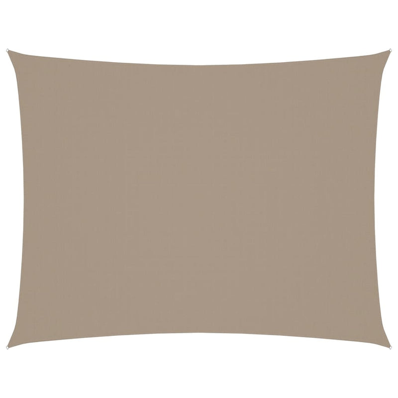 vidaXL Taupe Oxford Fabric Rectangular Shade Sail 4 x 6 m - Image 3 of 18