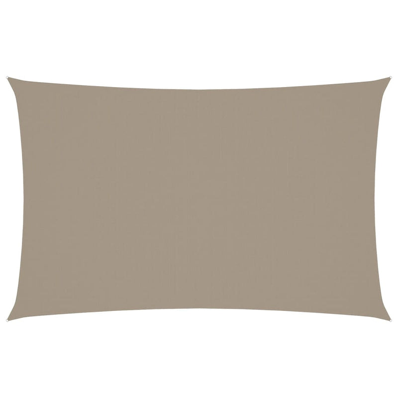 vidaXL Taupe Oxford Fabric Rectangular Shade Sail 4 x 6 m - Image 4 of 18