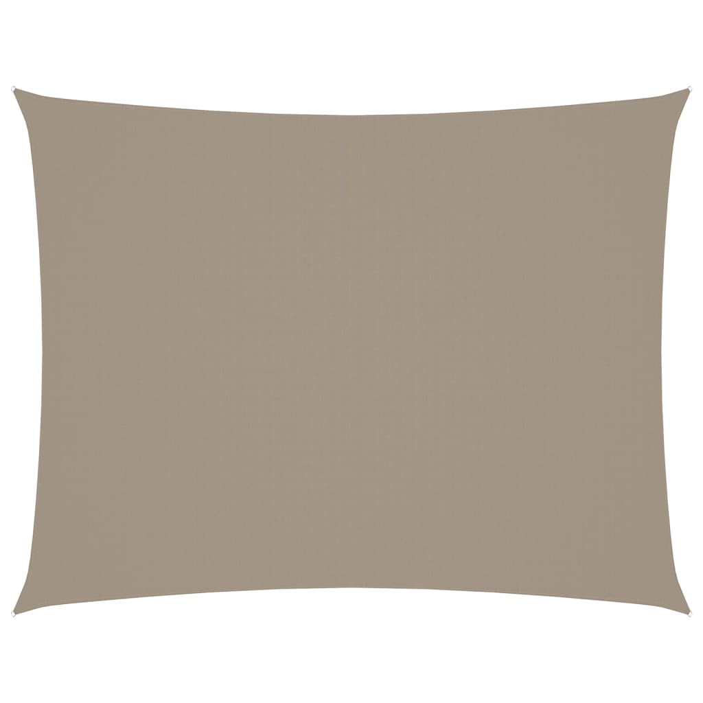 vidaXL Rectangular Oxford Fabric Sail Shade, 5x7m, Taupe - Image 2 of 9