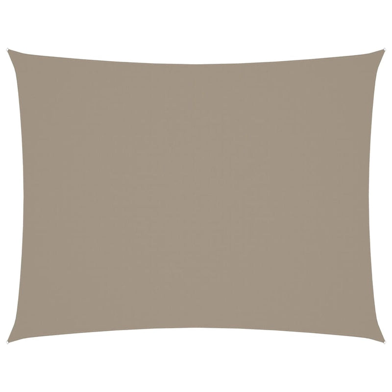 vidaXL Rectangular Oxford Fabric Sail Shade, 5x7m, Taupe - Image 2 of 9