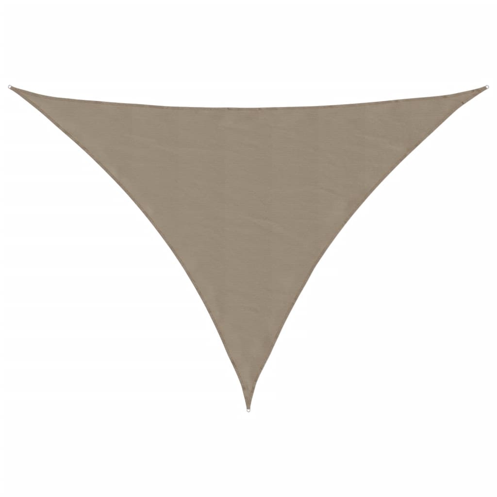 vidaXL Toldo Vela Triangular de Tela Oxford con Revestimiento de PU 2,5 x 2,5 x 3,5 m Gris Topo - Image 3 of 18