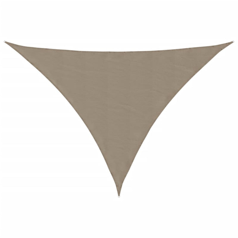 vidaXL Toldo Vela Triangular de Tela Oxford con Revestimiento de PU 2,5 x 2,5 x 3,5 m Gris Topo - Image 3 of 18