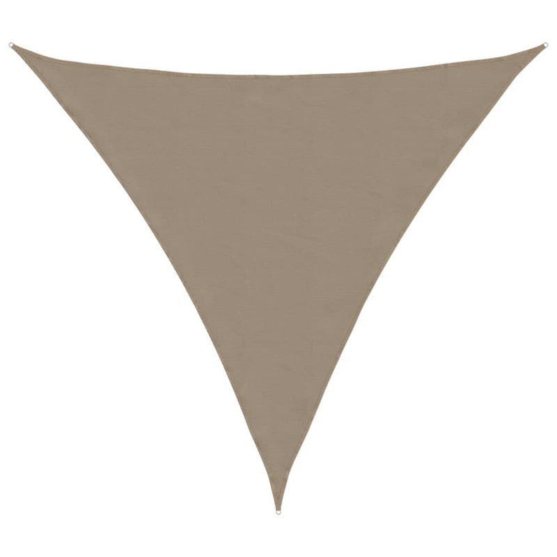 vidaXL Oxford Fabric Sail Parasol 3x3x3 m Taupe Grey - Image 8 of 36