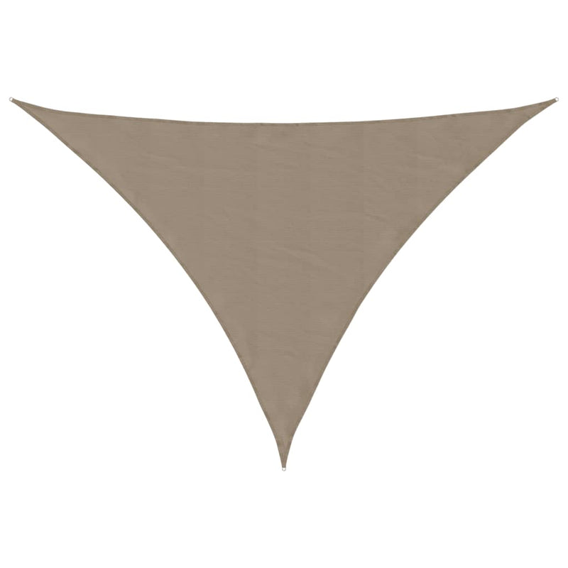 vidaXL Oxford Fabric Sail Parasol 3x3x3 m Taupe Grey - Image 6 of 36
