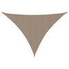 vidaXL Oxford Triangular Shade Sail, 3.5x3.5x4.9 m, Taupe - Image 3 of 16