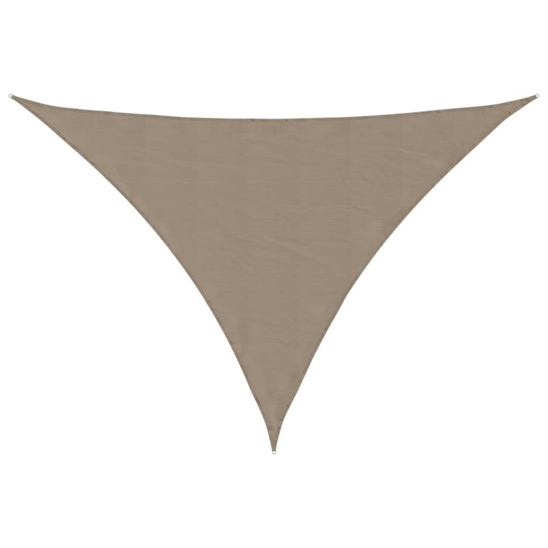 vidaXL Toldo vela triangular de tejido Oxford 4x4x4 m Gris topo - Image 4 of 18