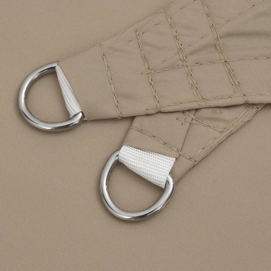 vidaXL Toldo vela triangular de tejido Oxford 4x4x4 m Gris topo - Image 10 of 18