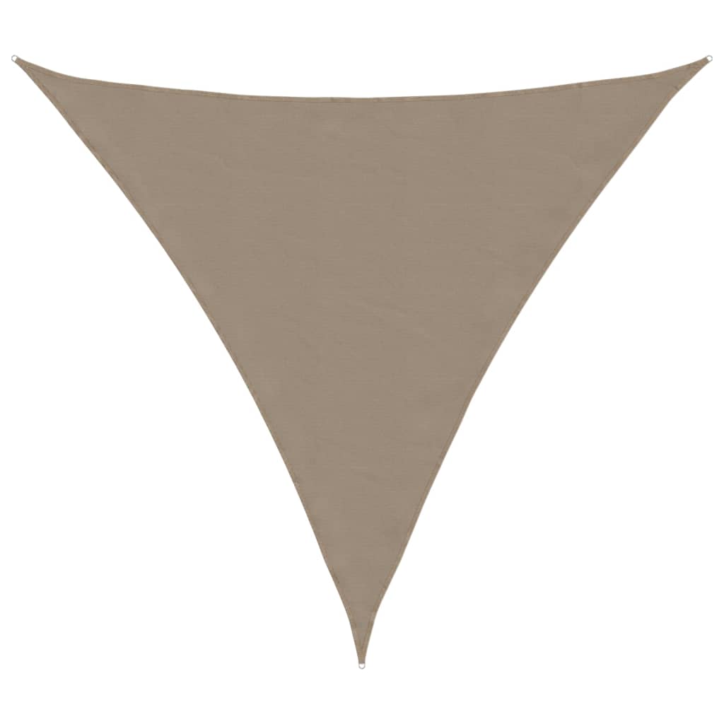 Vela Ombreggiante Triangolare in Tessuto Oxford 4x5x5 m - Grigio Talpa - Image 3 of 18