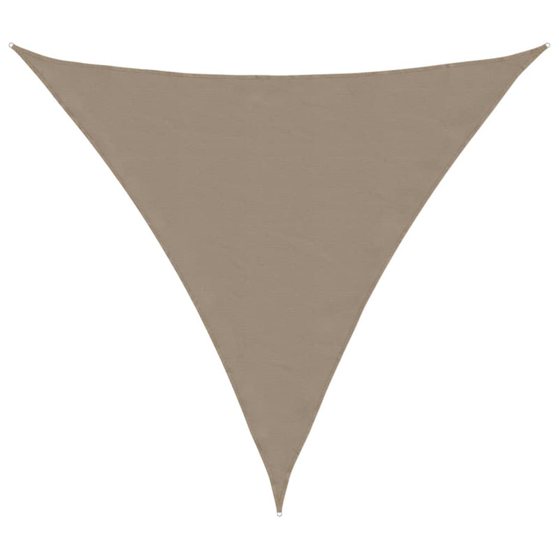vidaXL Toldo Vela Triangular de Tela Oxford con Revestimiento de PU 2,5 x 2,5 x 3,5 m Gris Topo - Image 4 of 18