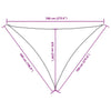 vidaXL Toldo Vela Triangular de Tela Oxford con Revestimiento de PU 5x7x7 m Gris Pardo - Image 9 of 9
