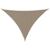 vidaXL Triangular Oxford Fabric Shade Sail 4 x 5 x 6.4 m Taupe - Image 2 of 9