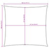 vidaXL Square Shade Sail, Oxford Fabric, 4.5x4.5 m, Dark Green - Image 9 of 9