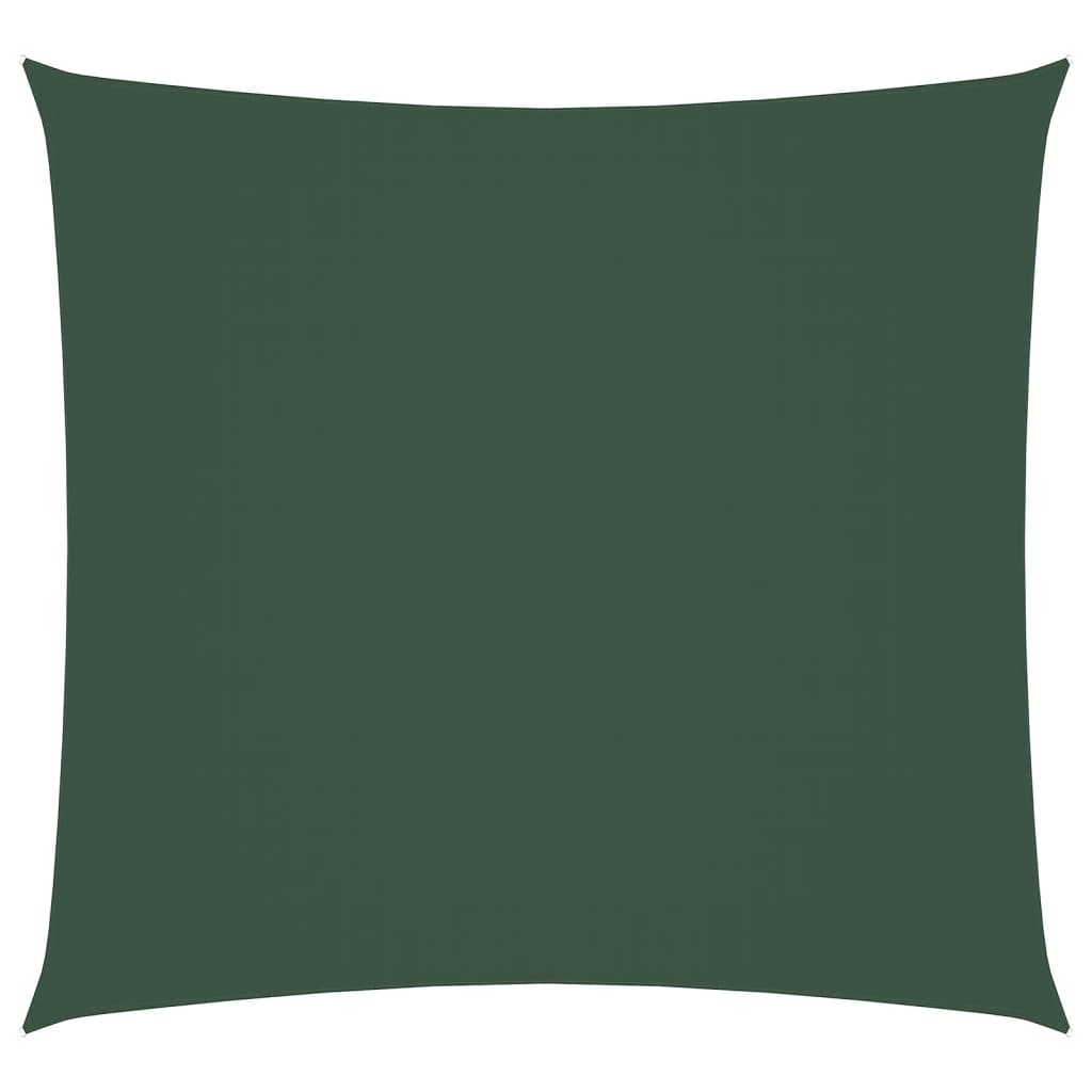 vidaXL Parasole a Vela in Tela Oxford Quadrato 7x7 m Verde Scuro - Image 4 of 18