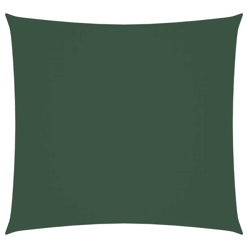 vidaXL Parasole a Vela in Tela Oxford Quadrato 7x7 m Verde Scuro - Image 4 of 18